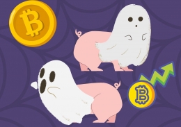 ilustrasi babi ngepet dan bitcoin