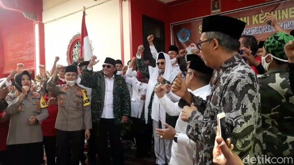 Wantimpres Habib Luthfi bin Yahya silaturahmi kebangsaan di Brebes, Rabu (24/6/2020). (Foto: Imam Suripto/detikcom)