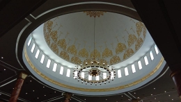 Bagian Atas atau Langi-langit Masjid Agung Al Ikhlas PPU (Dokpri @AMS99)