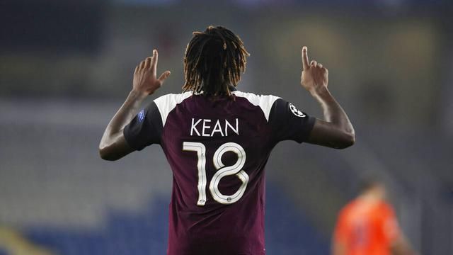 Moise Kean, striker timnas Italia. (via AP Photo)