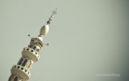 Menara masjid dengan toa |dok. pribadi.