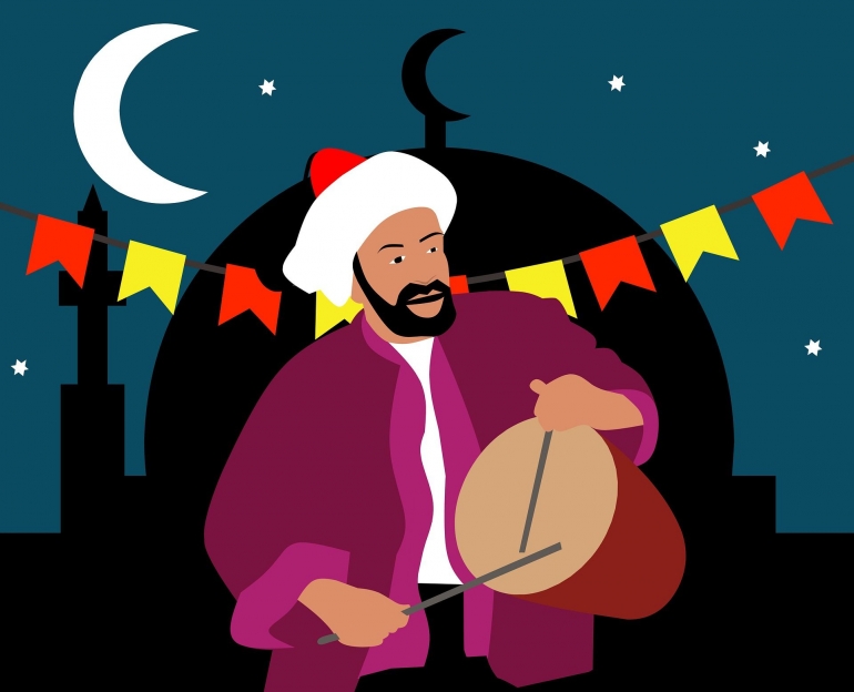 Ilustrasi tradisi sahur oleh Mohamed_hassan dari pixabay.com