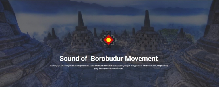 Deskripsi : Sound of Borobudur menggerakkan anak bangsa berkesenian I Sumber foto : soundofborobudur.org