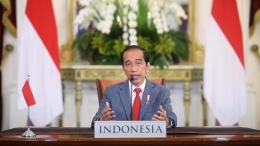 Presiden Jokowi menyampaikan 3 pemikiran utama terkait pengendalian perubahan iklim di Indonesia. (Sumber: https://setkab.go.id)