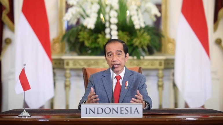 Presiden Jokowi menyampaikan 3 pemikiran utama terkait pengendalian perubahan iklim di Indonesia. (Sumber: https://setkab.go.id)