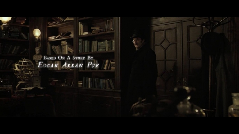 gambar hasil screenshoot. menerangkan bahwa film ini diinspirasi oleh cerita pendek Edgar Allan Poe (dokpri)