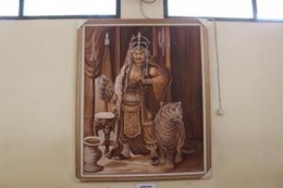 Lukisan Prabu Siliwangi di Keraton Kasepuhan, Cirebon.(KOMPAS.COM/JONATHAN ADRIAN)
