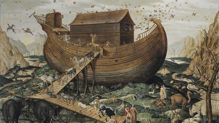 Ilustrasi kapal yang menyelamatkan Nabi Nuh bersama pengikutnya dari banjir besar yang menenggelamkan kaumnya. Foto ilustrasi: Getty Images