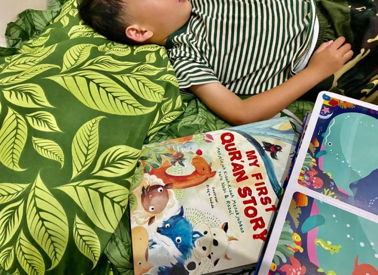 Ilustrasi Bedtime Story. Sumber: dokumentasi pribadi