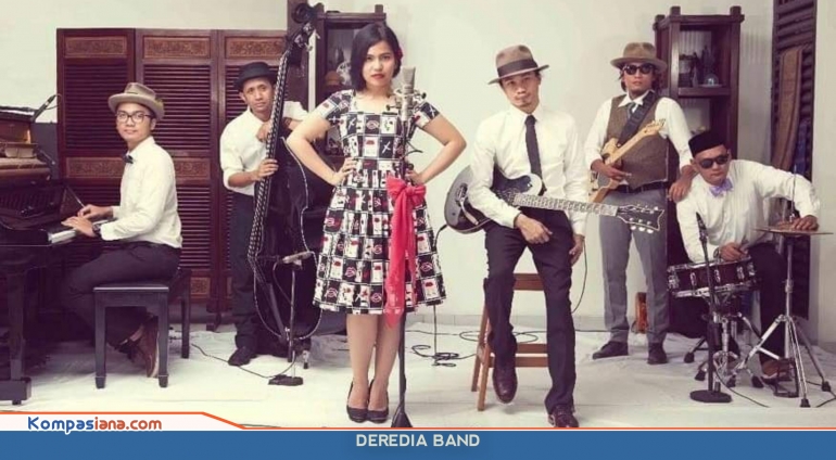 Mengusung gaya retro Band Deredia kemas lagu - lagu jadul menjadi lebih fresh. (Foto: IG Deredia) 