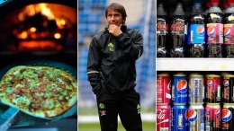 Antonio Conte, mantan pelatih Chelsea yang kini melatih Inter Milan melarang tim besutannya untuk mengonsumsi Pizza dan minuman bersoda (foto: The Sun).