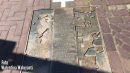 Foto: Monumen Perjanjian Maastricht yang membagi wilayah enklave antara Belanda dan Belgia.| Dokpri