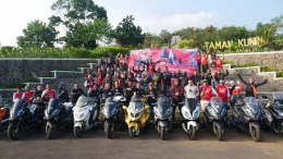 Foto Bersama Pengguna Motor Matik Kymco Saat Jambore Nasional tahun 2019 (Dok. Kymco.co.id)
