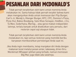 Pesanlah dari McDonald's | Sumber foto: food.detik.com