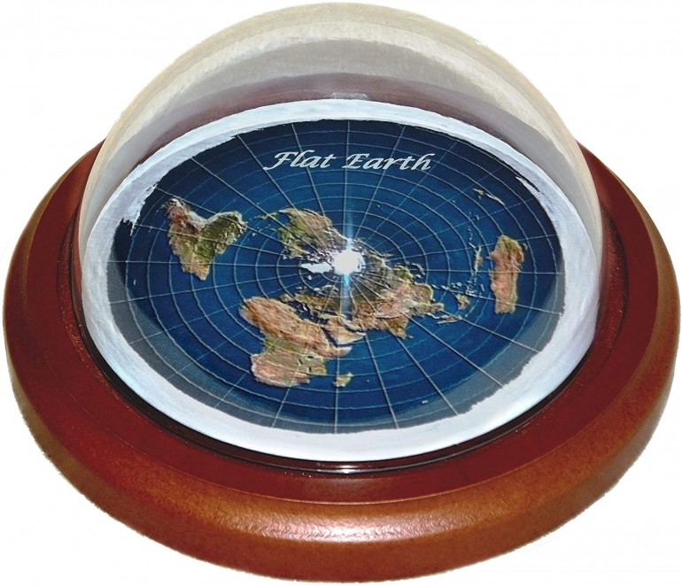 Ilustrasi bumi datar (Sumber: amazon.com)