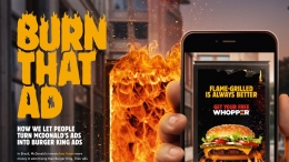 Burger King burn that ads | Sumber foto: oneclub.org