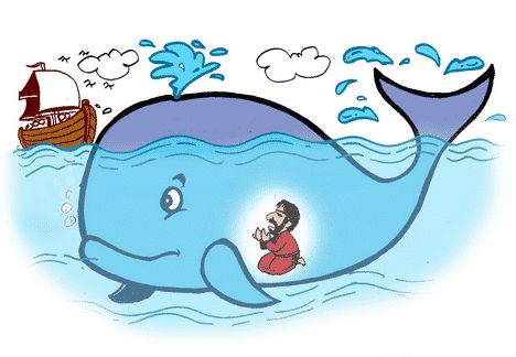 Ilustrasi Nabi Yunus dalam perut ikan paus: kabarnusantara.id