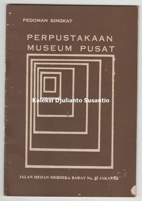 Buklet Perpustakaan Museum Pusat (Dokpri)