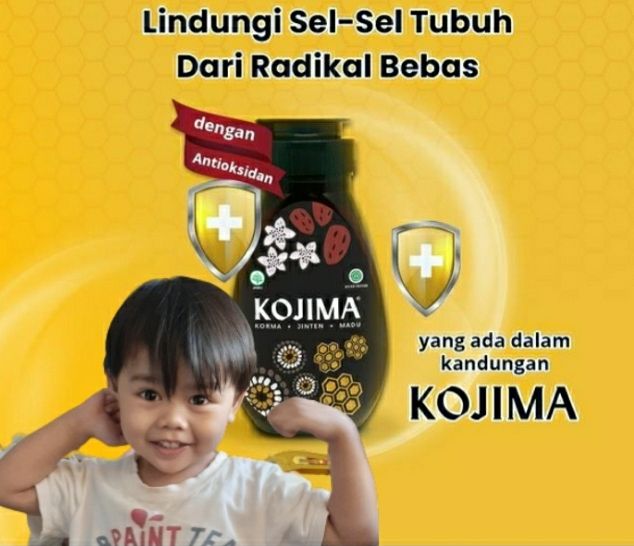 Kojima tamengnya kesehatan anak. Sumber foto : Irma Tri Handayani dikolaborasikan dengan foto akun instagram @kojima_id