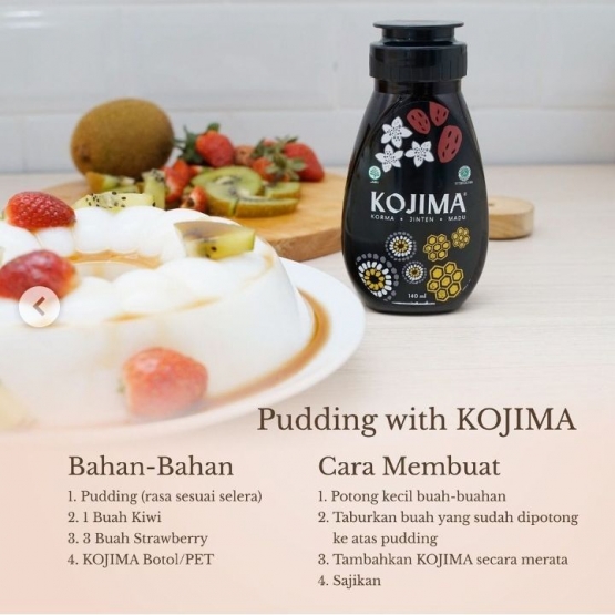 Yuk buat puding buah dengan Madu KOJIMA ini (Ilustrasi: IG @kojima_id)