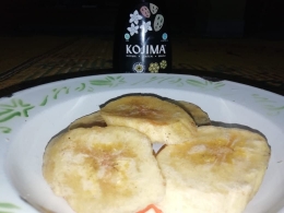 Pisang kepok goreng plus KOJIMA. Cobain deh! Dok. Ozy V. Alandika