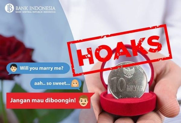 Koin 10 M yang ternyata hoaks (Foto: IG Bank Indonesia)