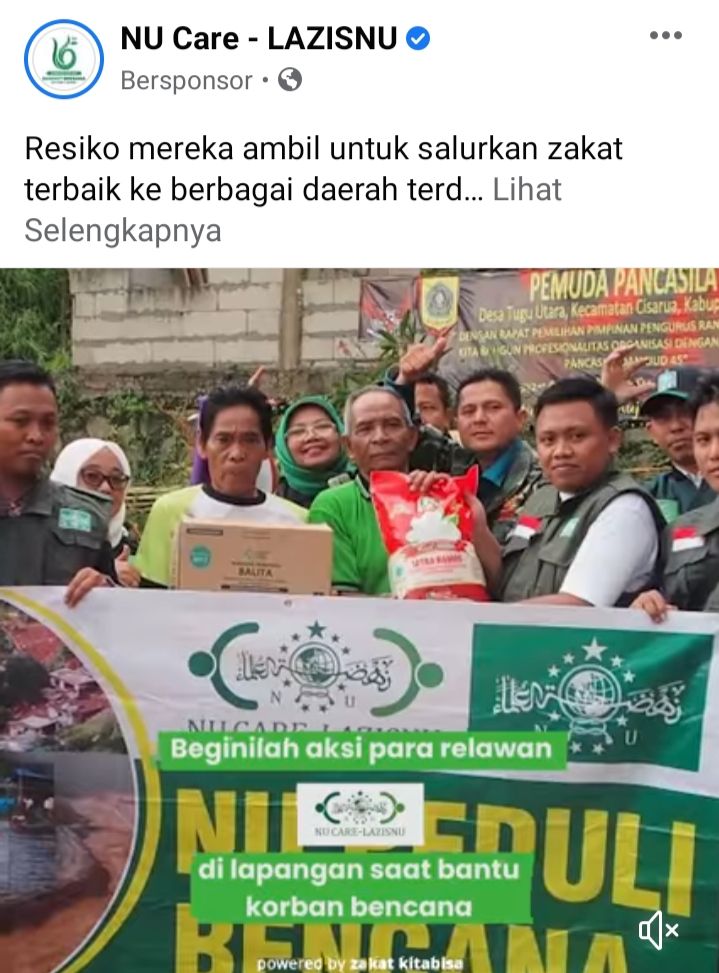 Menyalurkan zakat dan donasi online (dok. lazisnu)