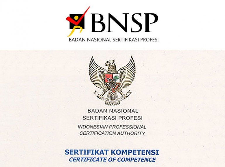 Ilustrasi sertifikat dari BNSP (pelatihanasesor.com)