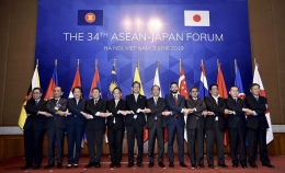 ASEAN and Japan Senior Officials participating in the 34th ASEAN-Japan Forum in Hanoi (03/06/2019) Asean.org