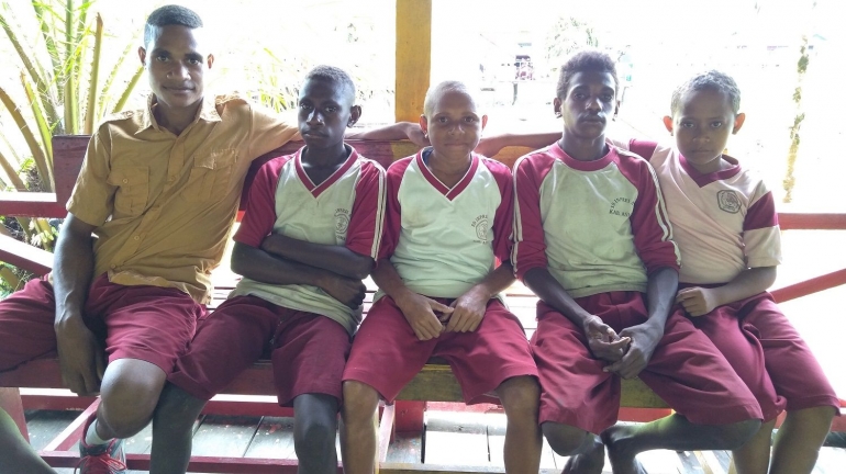 Anak-anak Papua di SD Inpres Atjs, Asmat, 12 April 2019. Dokpri.