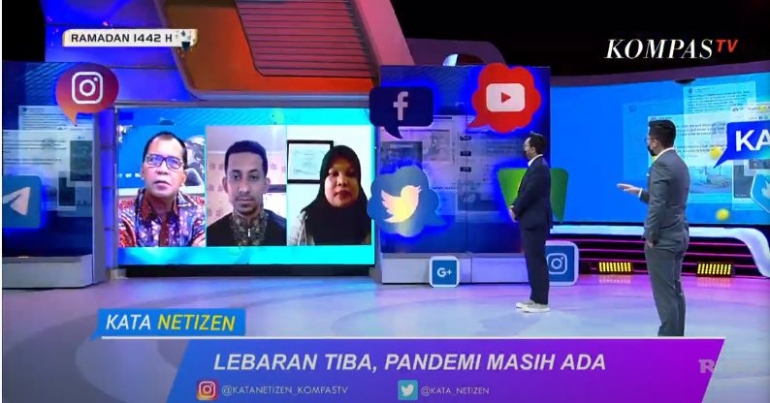 Tangkapan layar tayangan Kata Netizen, Kamis (06/05/2021) di Kompas TV.
