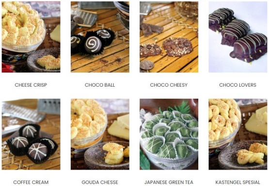 Aneka kue lebaran. Sumber: Screenshot/bonlie-cookies.co.id