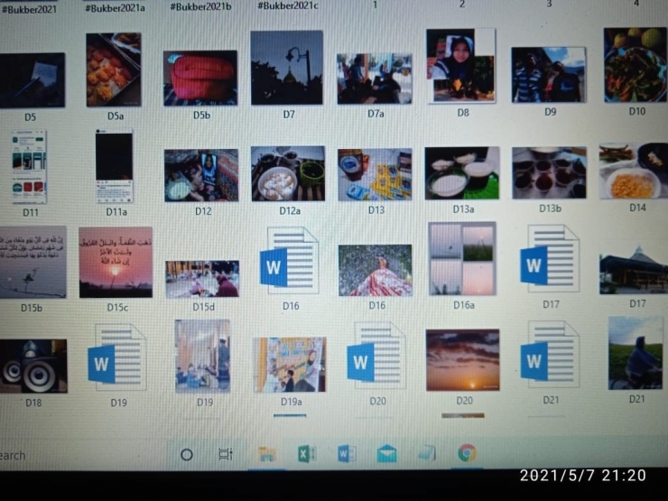 Kumpulan draft dan foto untuk Samber THR di folder Ahaa Samber THR, Dokpri