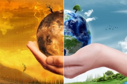 Ilustrasi pemulihan hijau untuk hadapi perubahan iklim dunia. Sumber: shutterstock/ParabolStudio