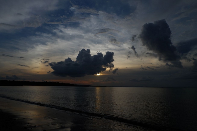 Senja di Pantai Lasiana (Dokumentasi pribadi)