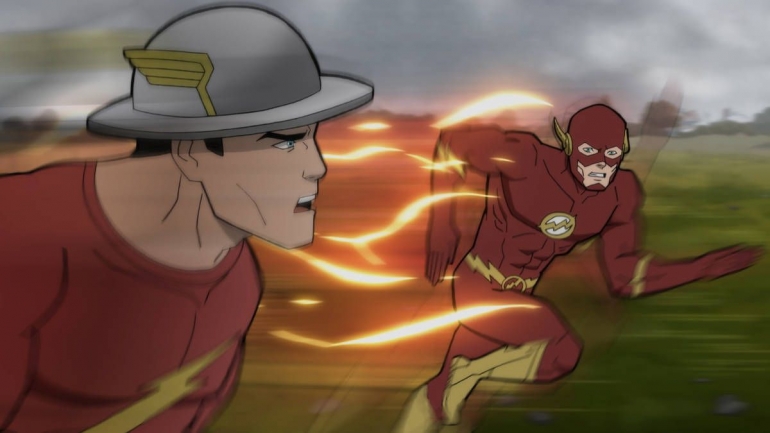 Flash Jay Garrick bertemu Flash Barry Allen | Dok. Warner Bross. Animation