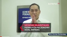Mendag berbicara tentang Bipang setelah viralnya mendapatkan makanan khas daerah via online dan menyebut bipang (screenshot youtube Kompas TV)