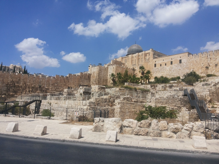 Kota Yerusalem dilihat dari luar tembok - dokpri