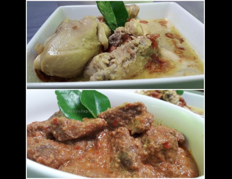 Yuk, memasak opor ayam dan rendang daging sapi, menu favorit saat lebaran. Foto: Wahyu Sapta.