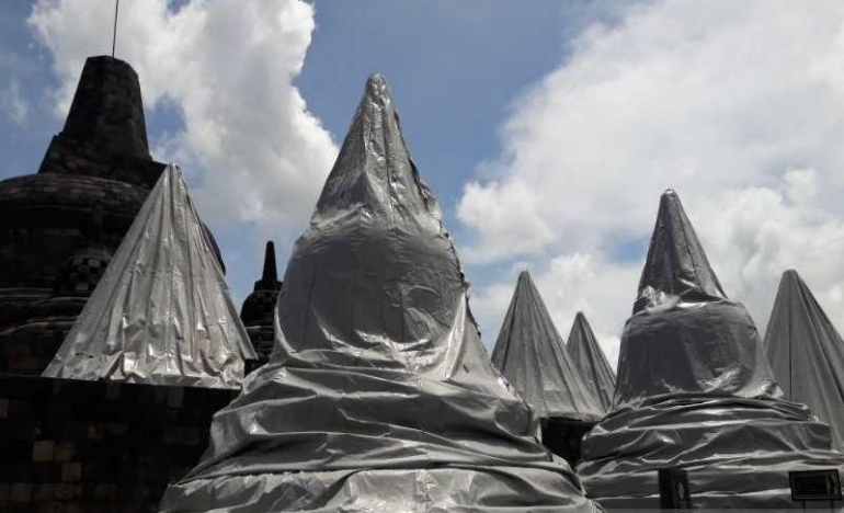 Studi Candi Borobudur. foto:antara