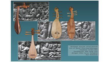 Replika alat musik dari relief Candi Borobudur (Dokumen SoundofBorobudur.org)