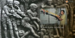Representasi alat musik Keledik di relief Borobudur | screenshot www.youtube.com/watch?v=0BFIV5yLQS8