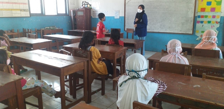 Kegiatan Sosialisai covid-19 kepada Siswa / dokpri