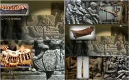Representasi alat-alat musik di relief Candi Borobudur |screenshot www.youtube.com/watch?v=1c9aCENDesI.