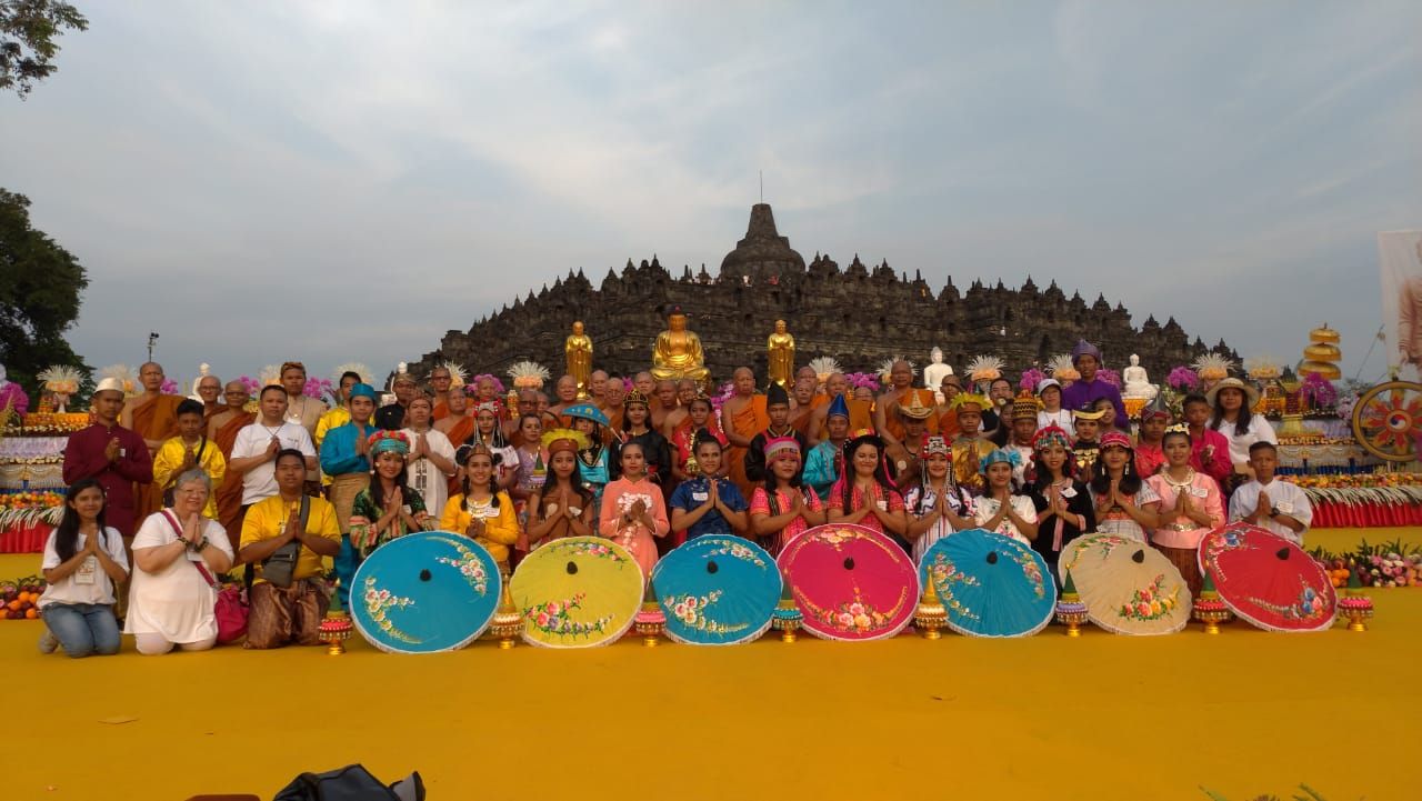Salam damai dari Borobudur untuk dunia (dok. PT. Taman Wisata Candi)