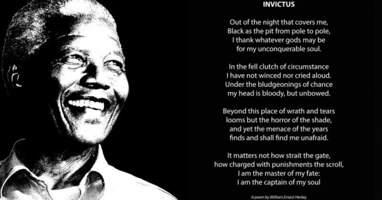 Mandela dan puisi Invictus: worldview.unc.edu