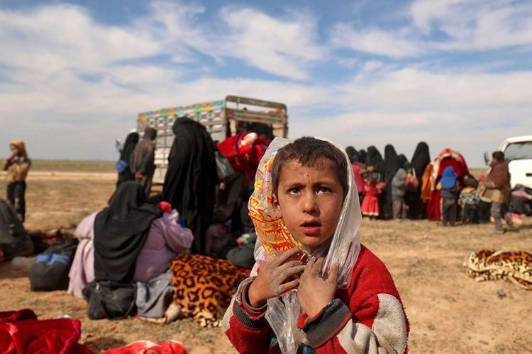 Jutaan anak menjadi korban dalam perang saudara di Suriah yang berlangsung sejak 2011.| Sumber: AFP PHOTO/DELIL SOULEIMAN via Kompas.com