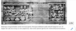 Relief musik. Doc: Balai Konservasi Borobudur