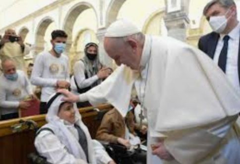 Gambar.tempusdei.id./Paus Fransiskus ketika Berkunjung ke Irak