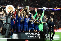 Manchester United masih bisa juara Liga Europa pada 2016/17. Sumber: AFP/Jonathan Nackstrand/via Kompas.com